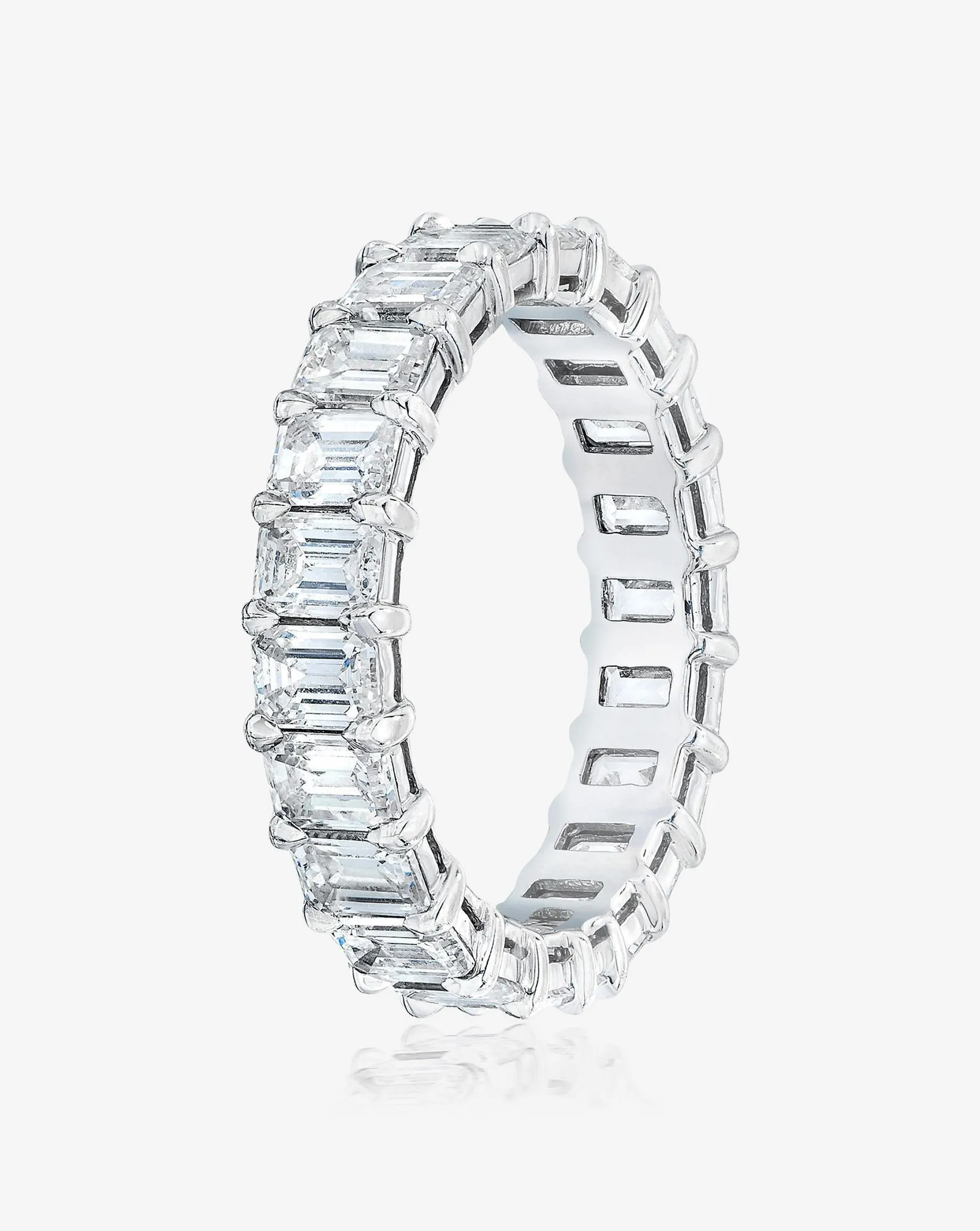 Emerald Diamond Eternity Band Ring Concierge