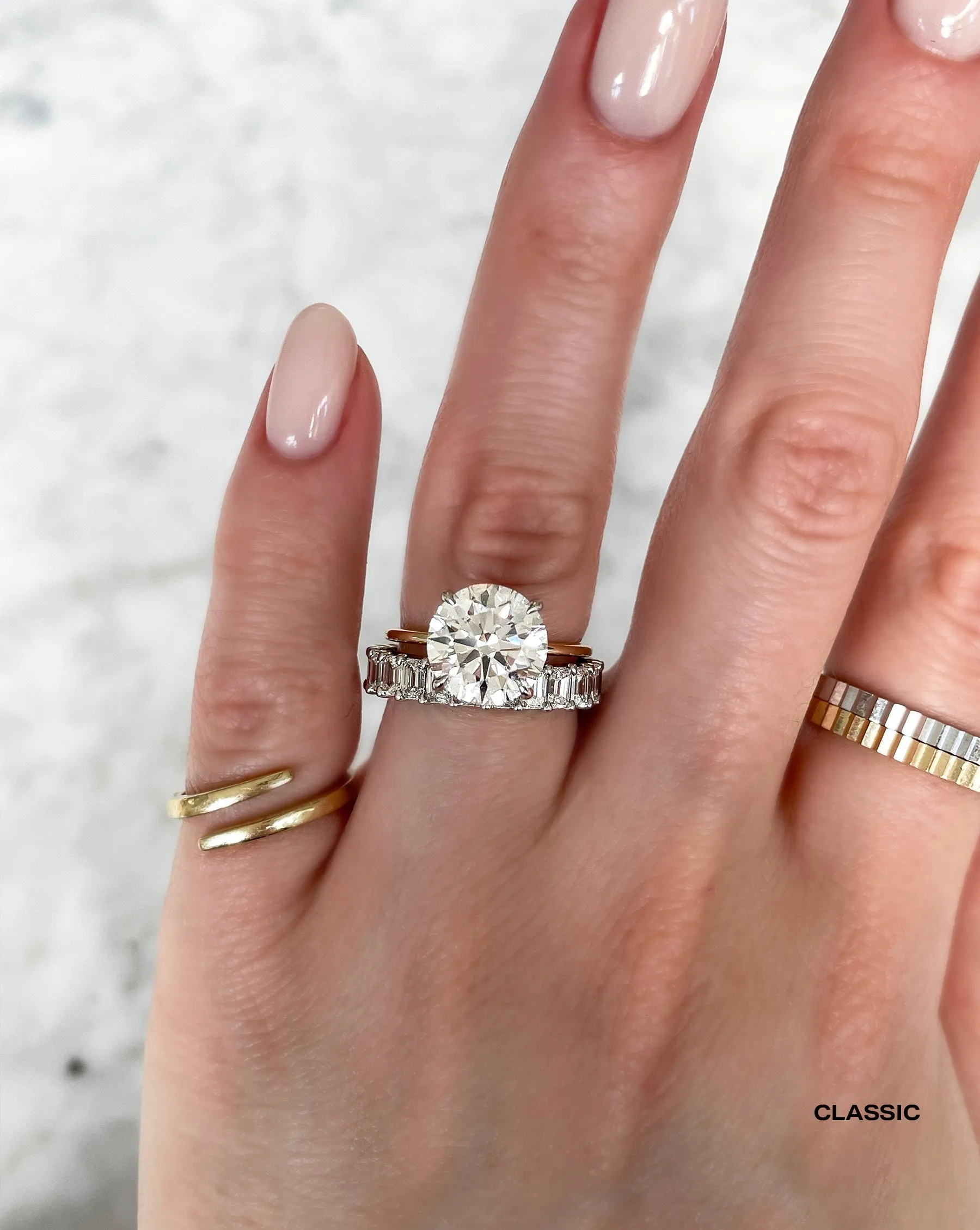 Emerald Diamond Eternity Band Ring Concierge