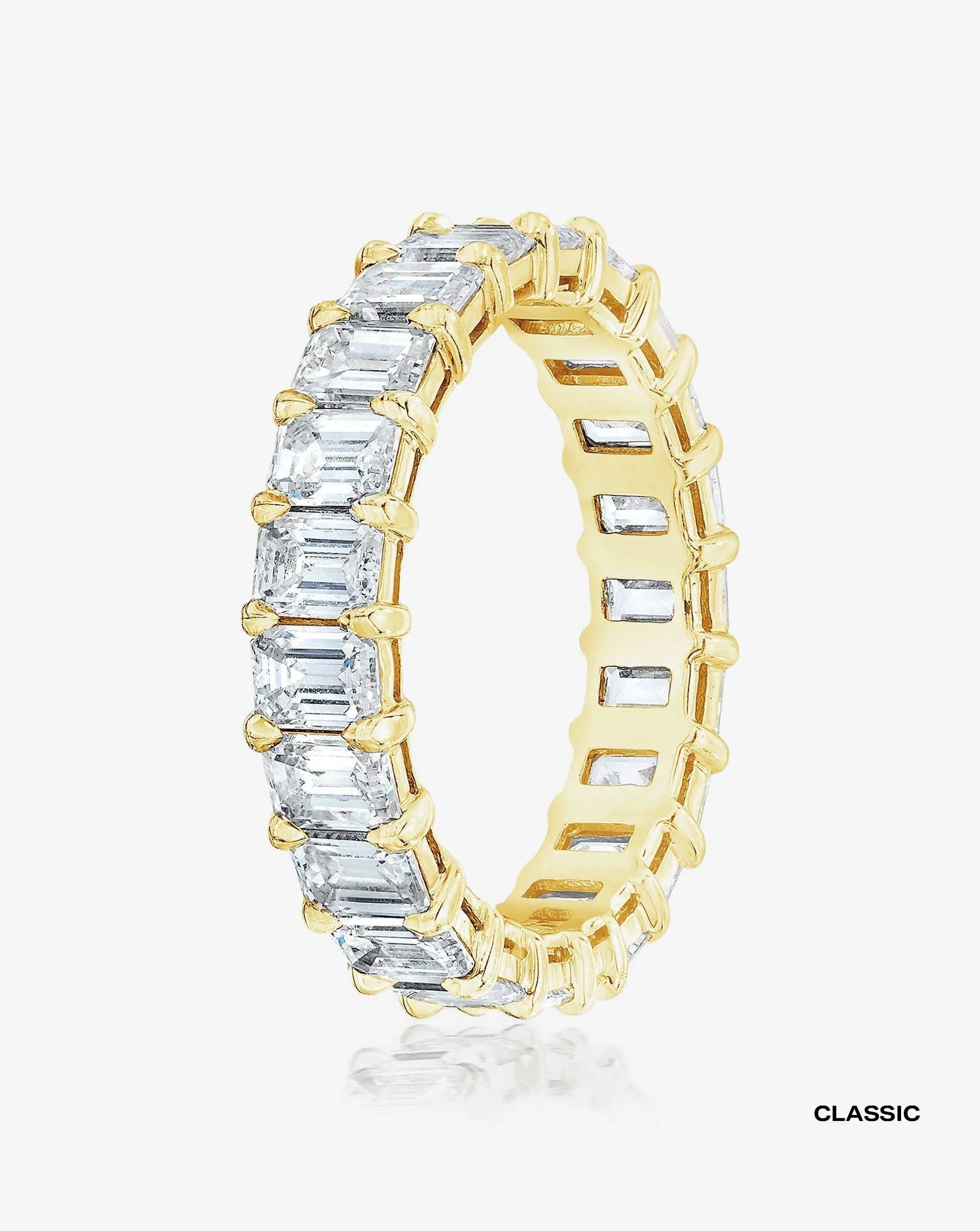 Emerald Diamond Eternity Band Ring Concierge