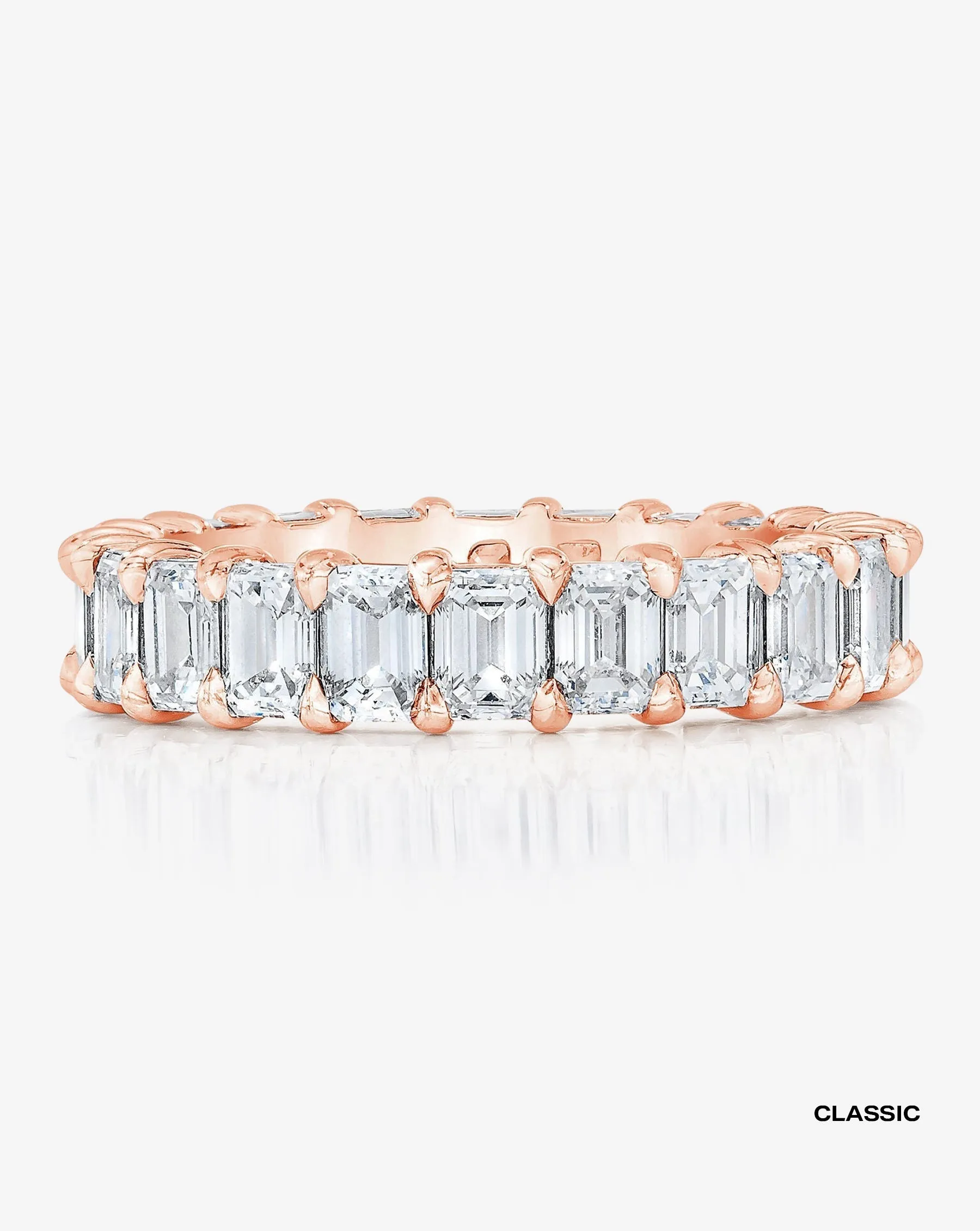 Emerald Diamond Eternity Band Ring Concierge