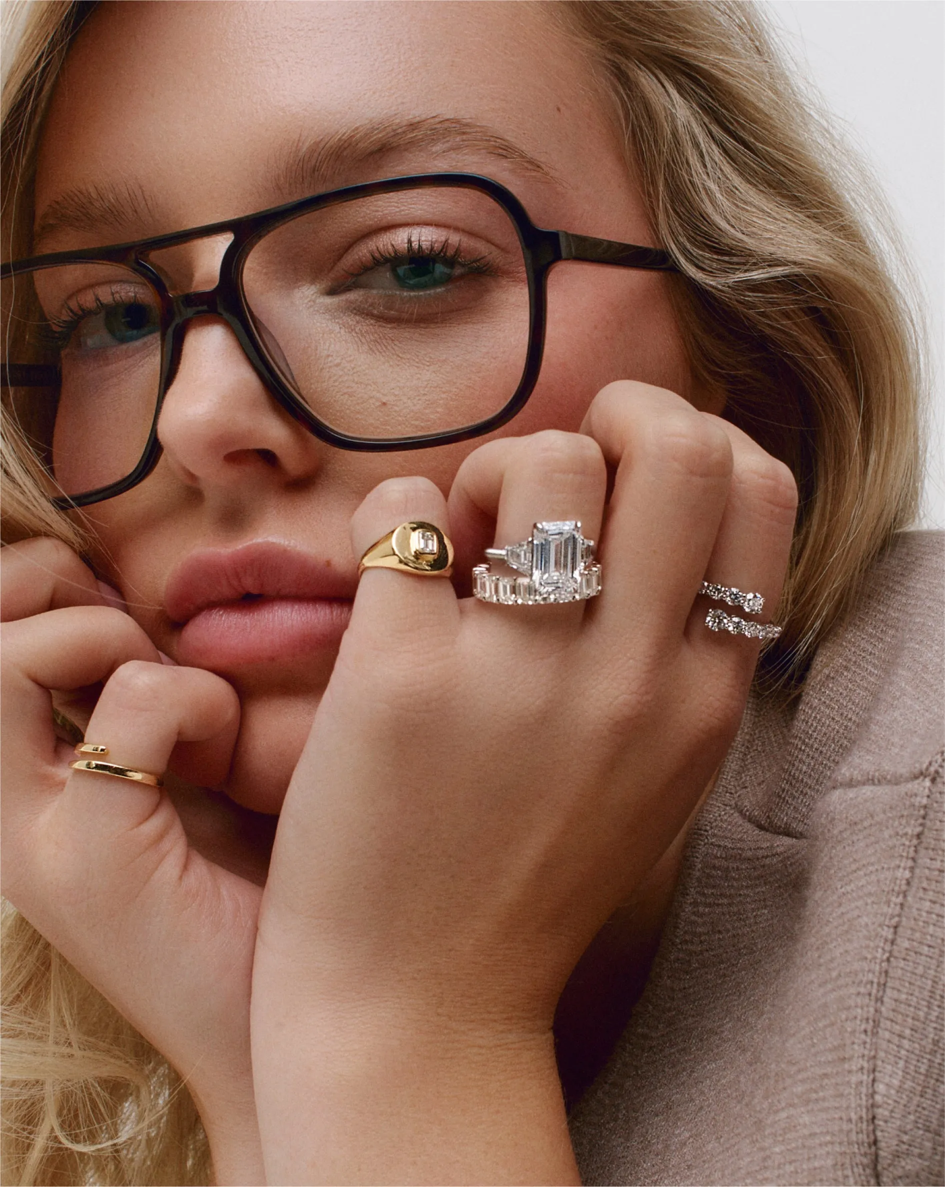 Emerald Diamond Eternity Band Ring Concierge