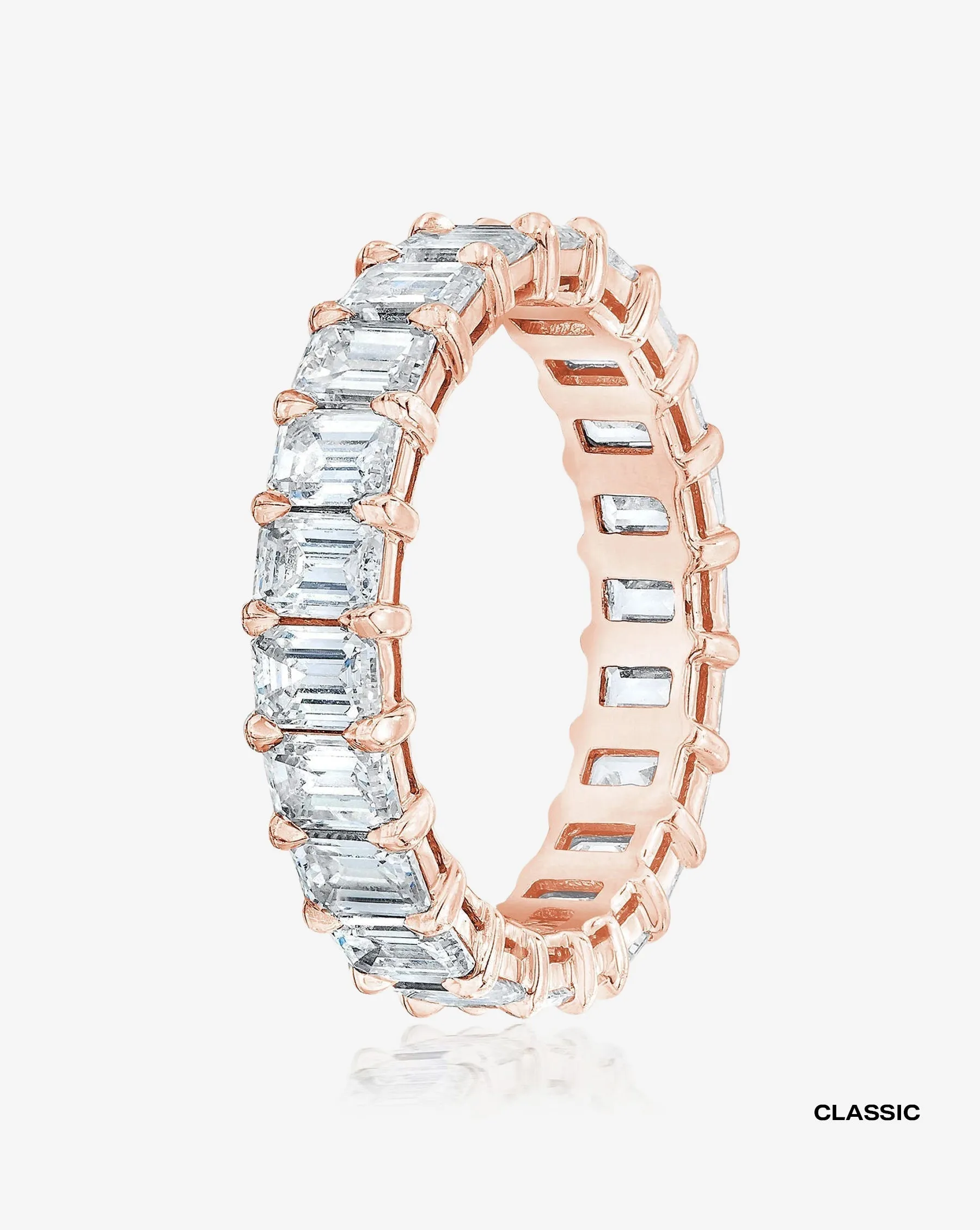 Emerald Diamond Eternity Band Ring Concierge