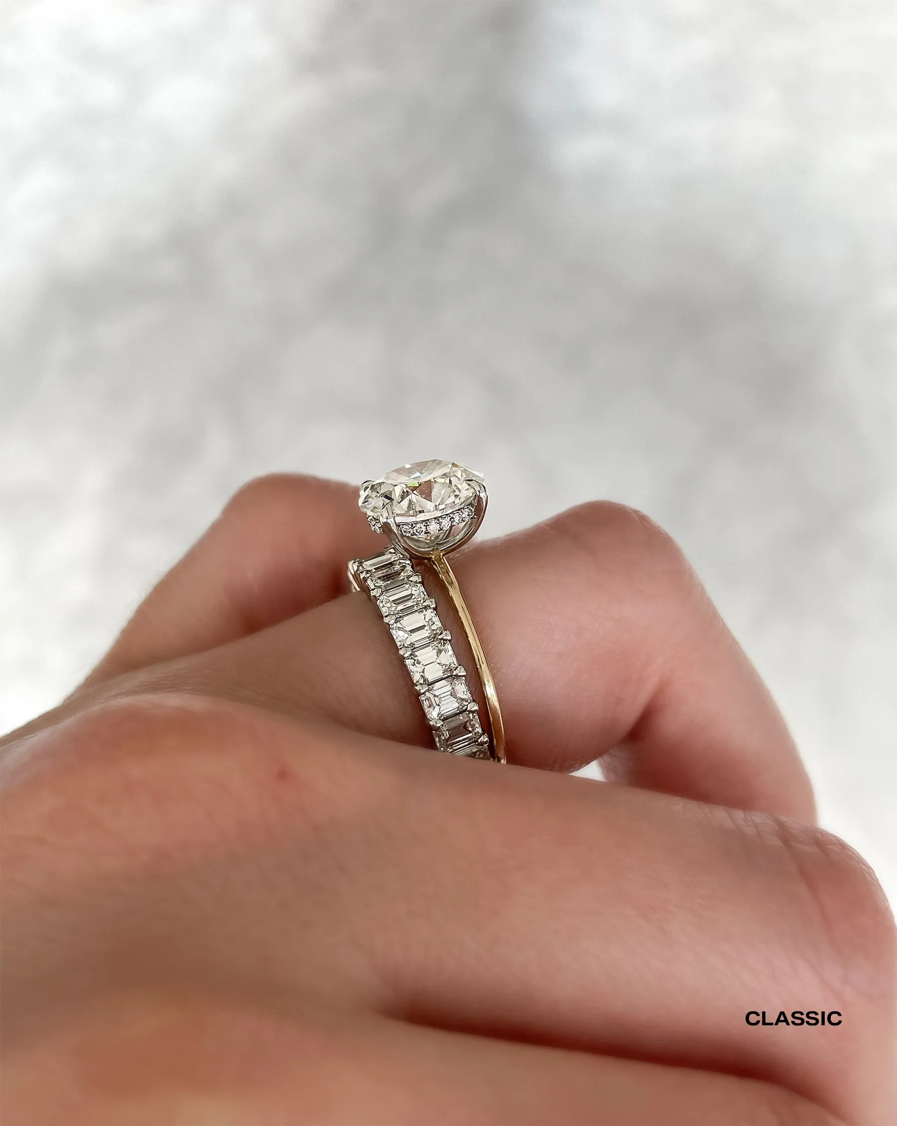Emerald Diamond Eternity Band Ring Concierge