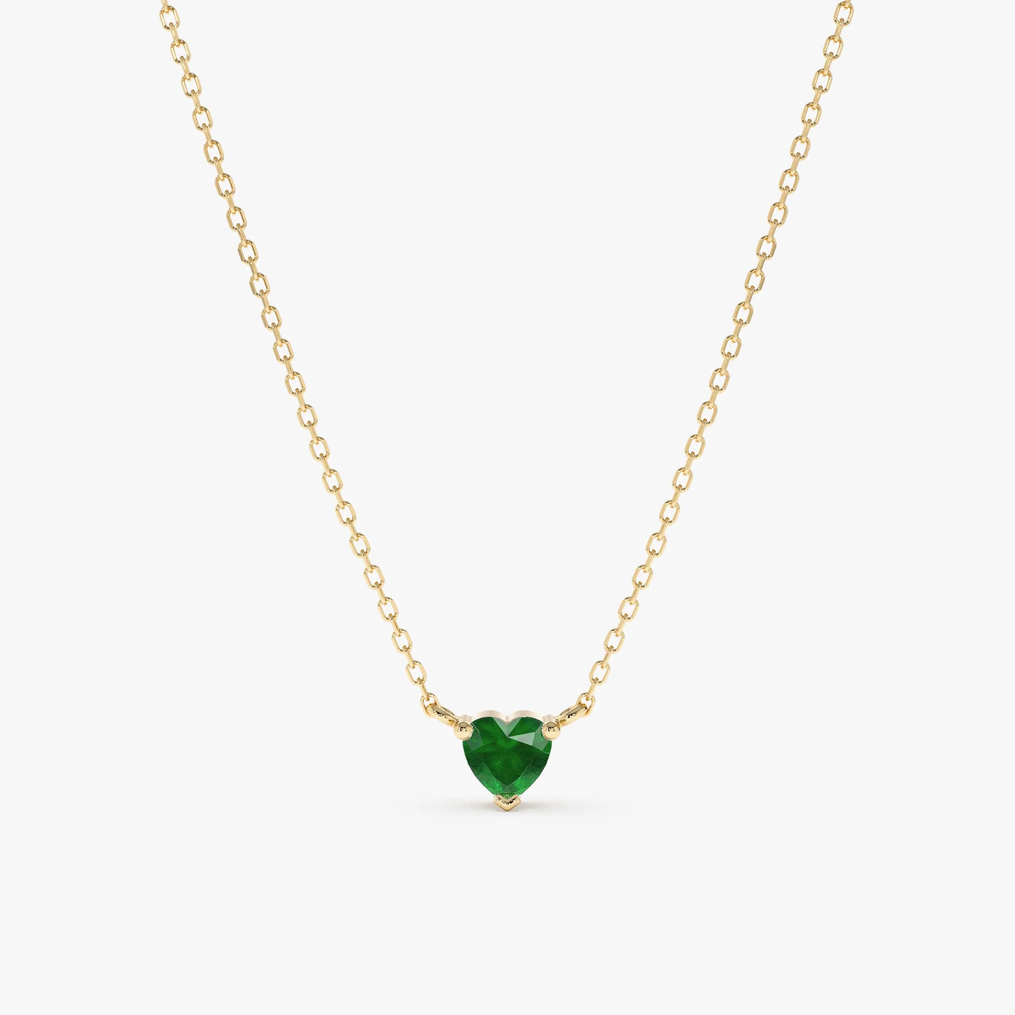 Emerald Heart Necklace, Corin SARAHELISE
