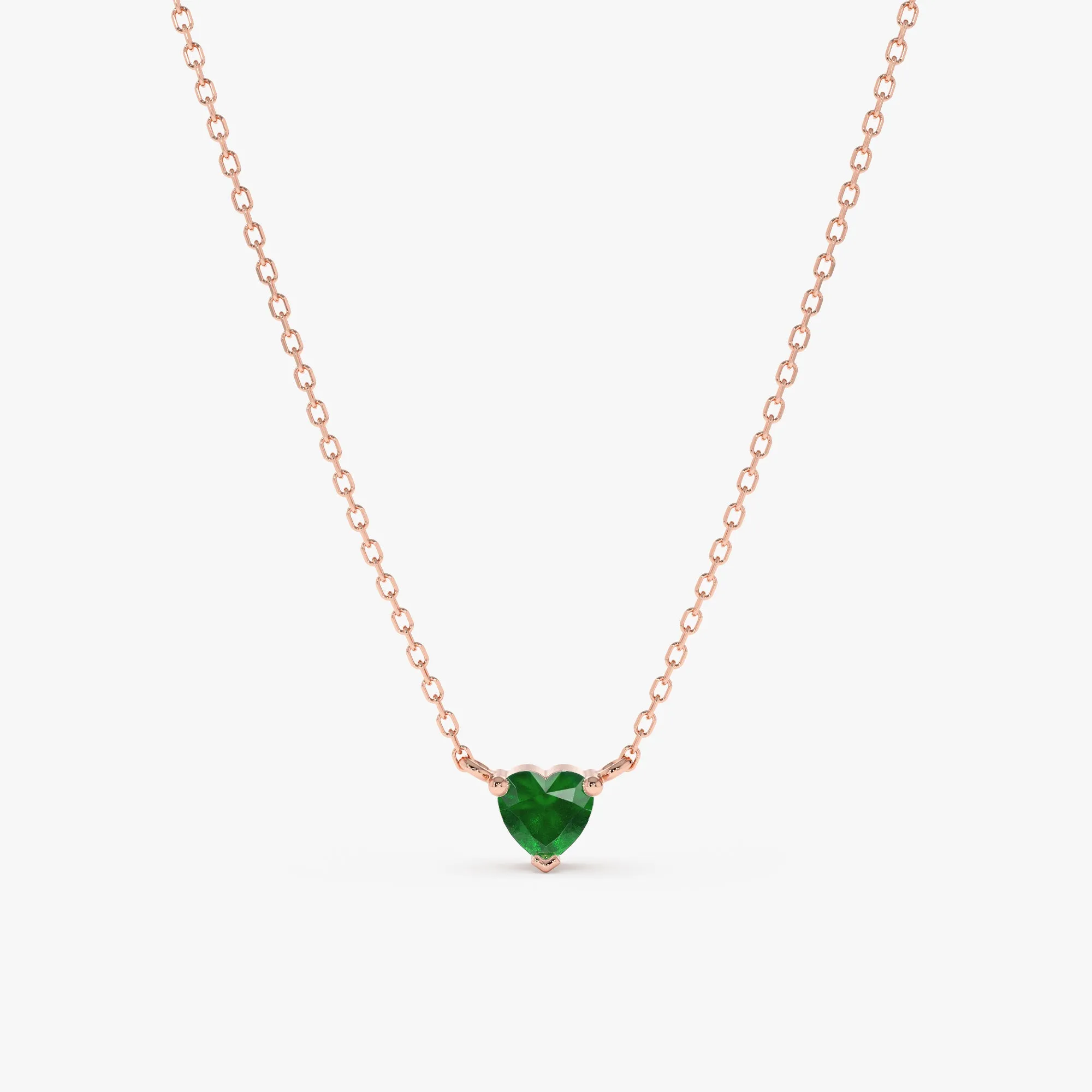 Emerald Heart Necklace, Corin SARAHELISE
