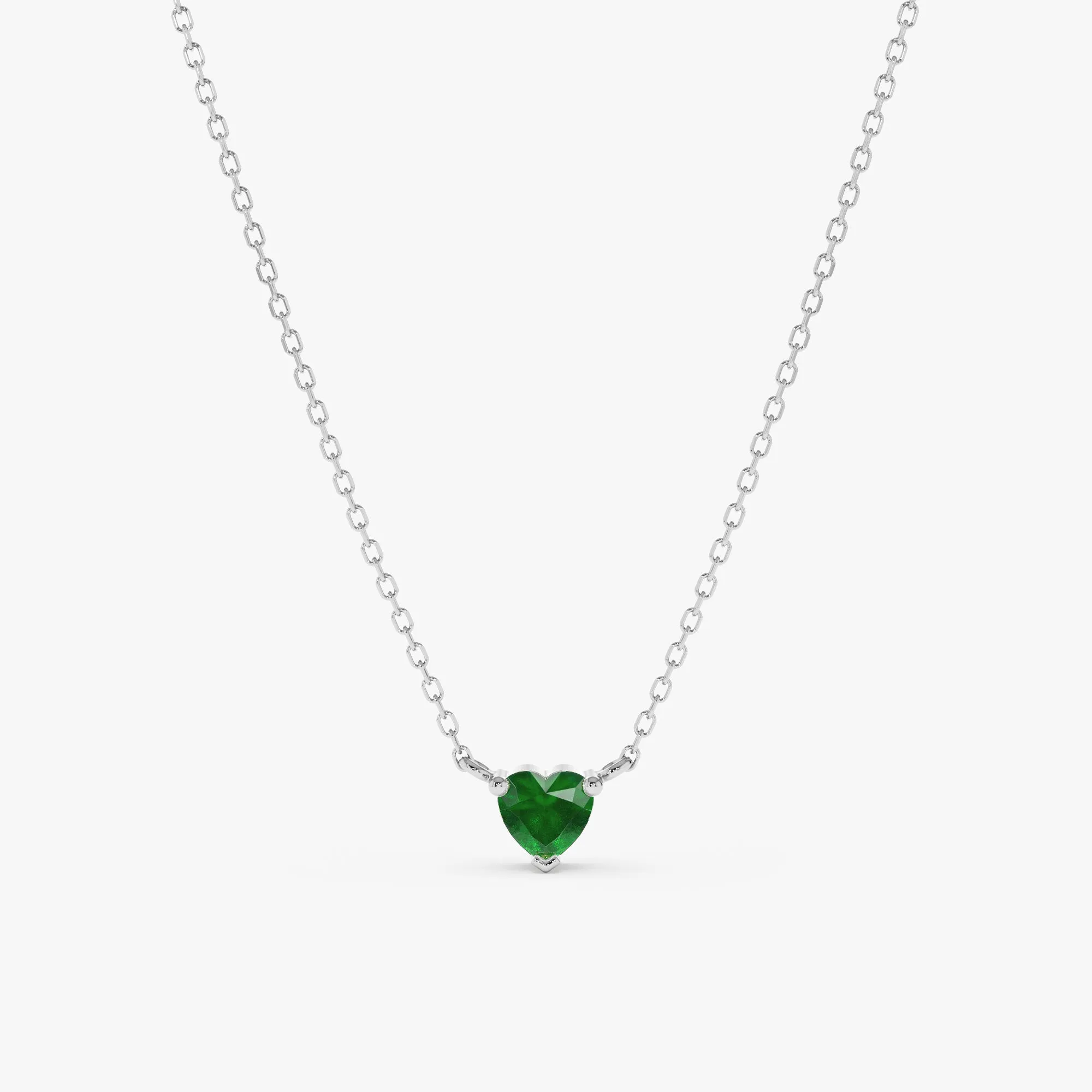 Emerald Heart Necklace, Corin SARAHELISE