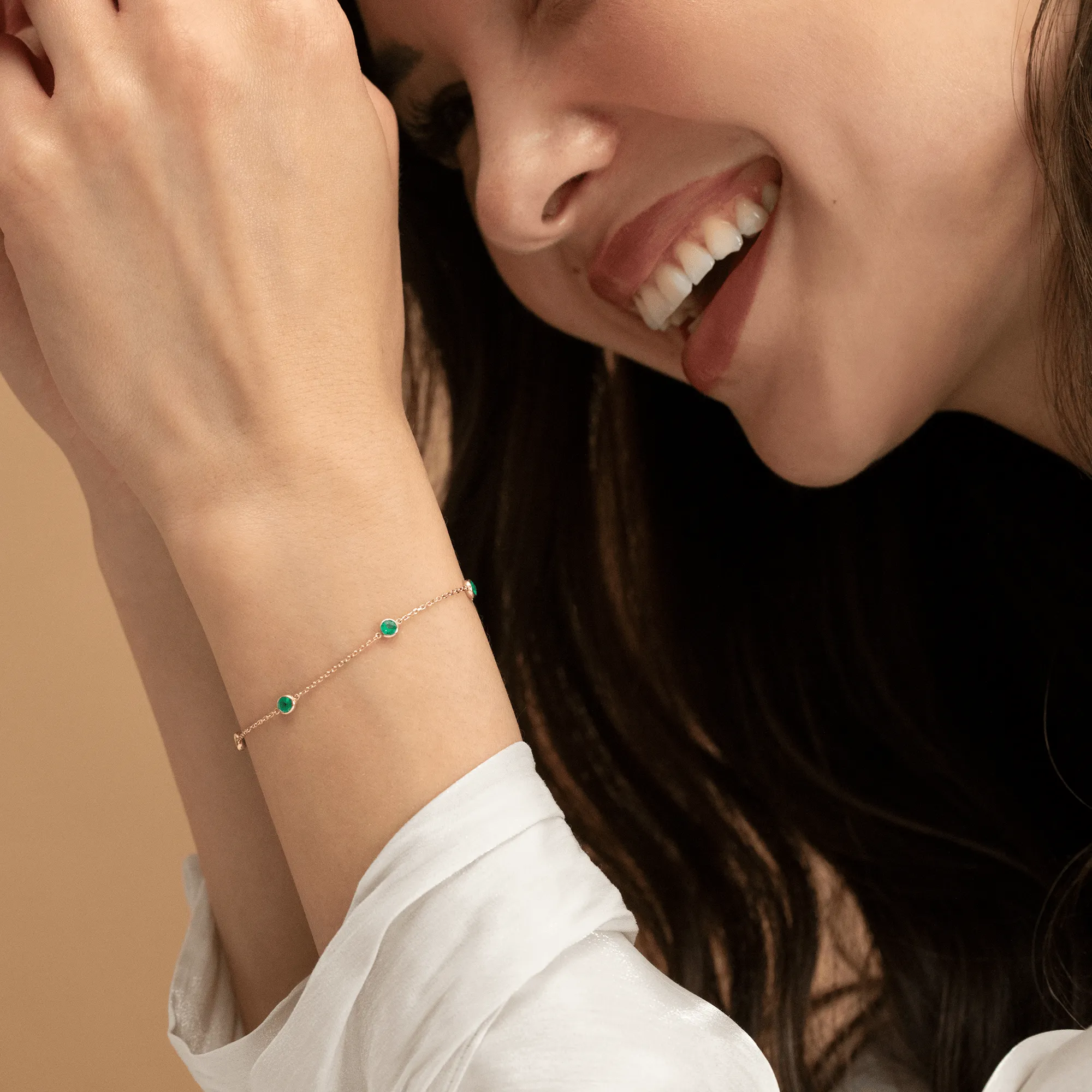 Emerald Station Bracelet, Tanya SARAHELISE