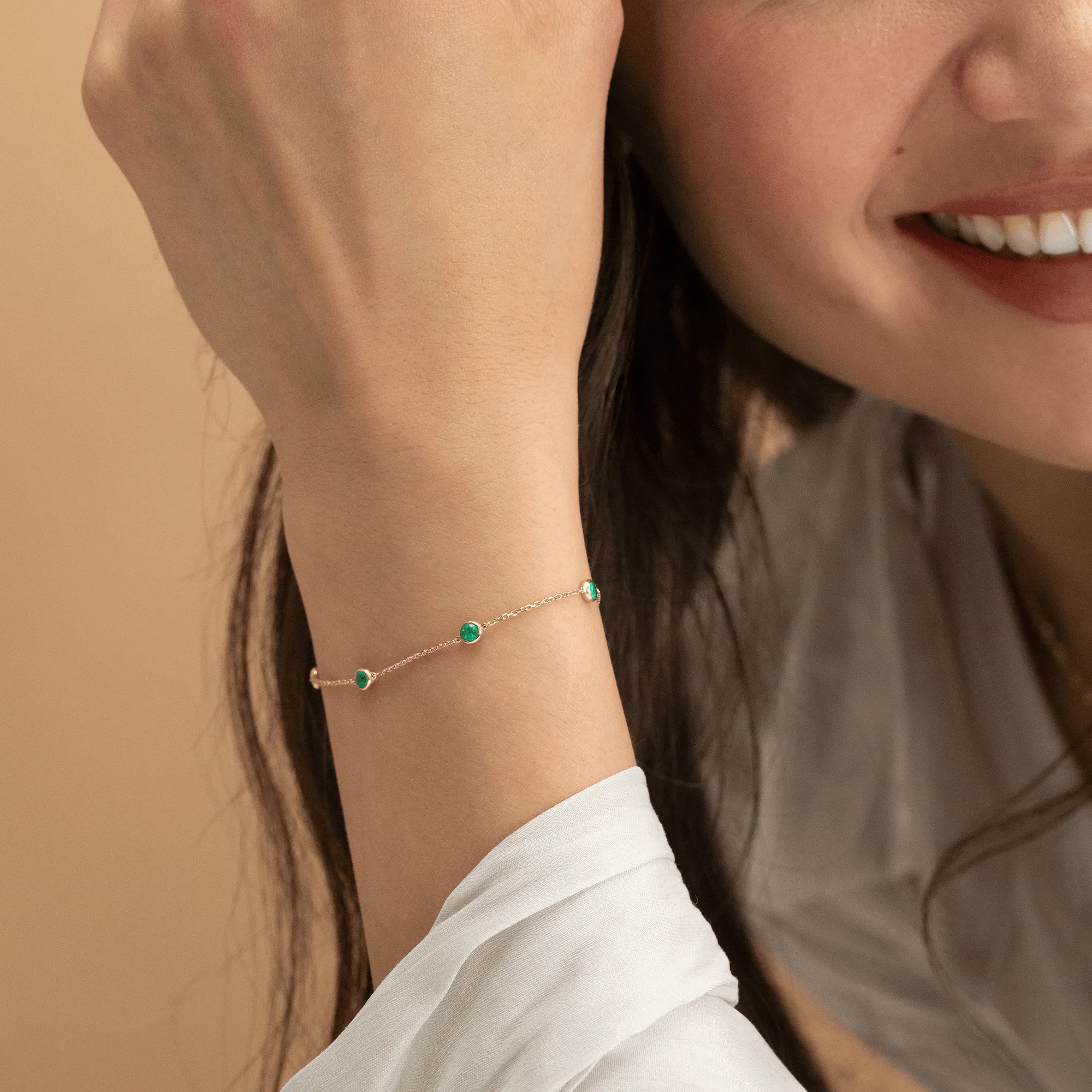 Emerald Station Bracelet, Tanya SARAHELISE