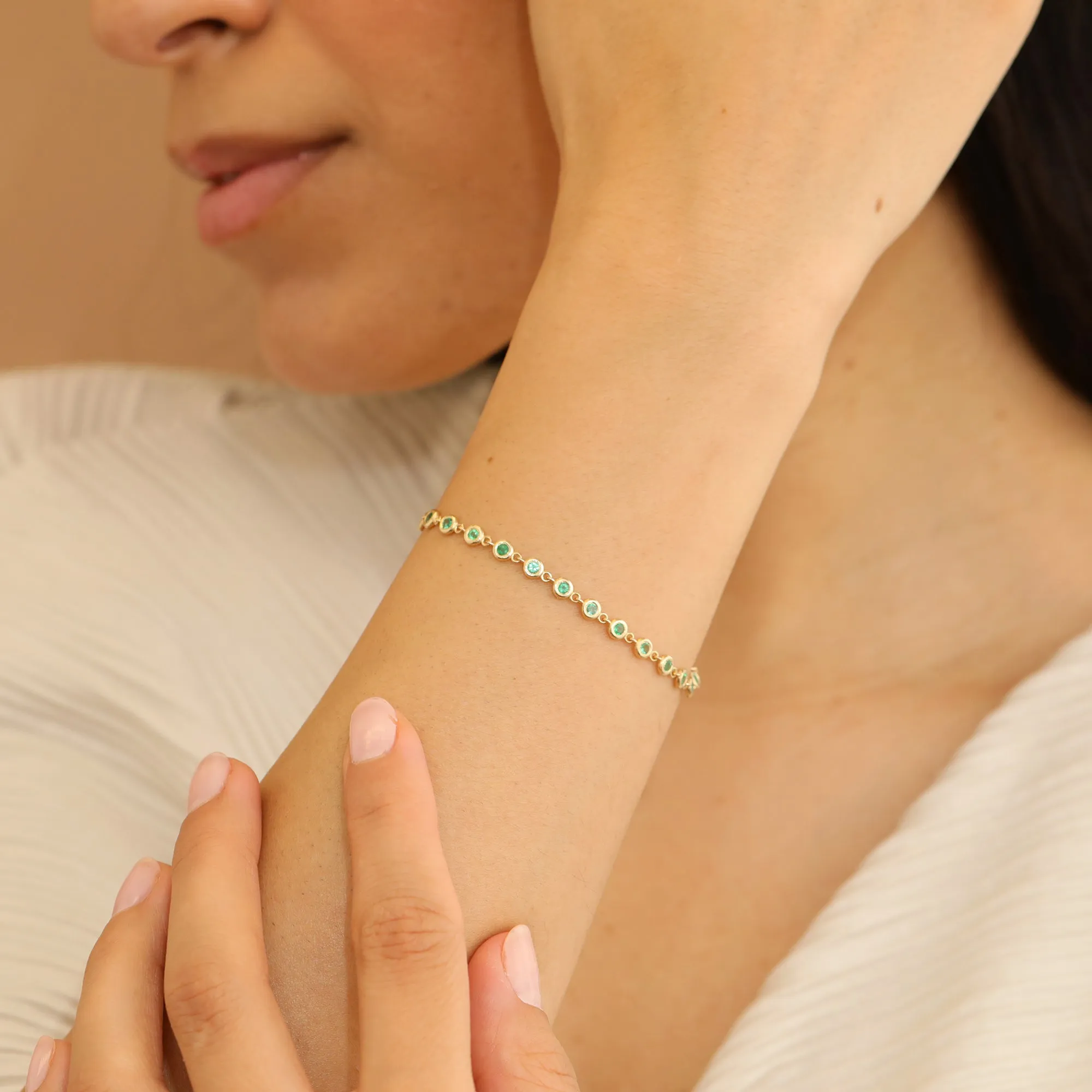 Emerald Tennis Bracelet, Petra SARAHELISE