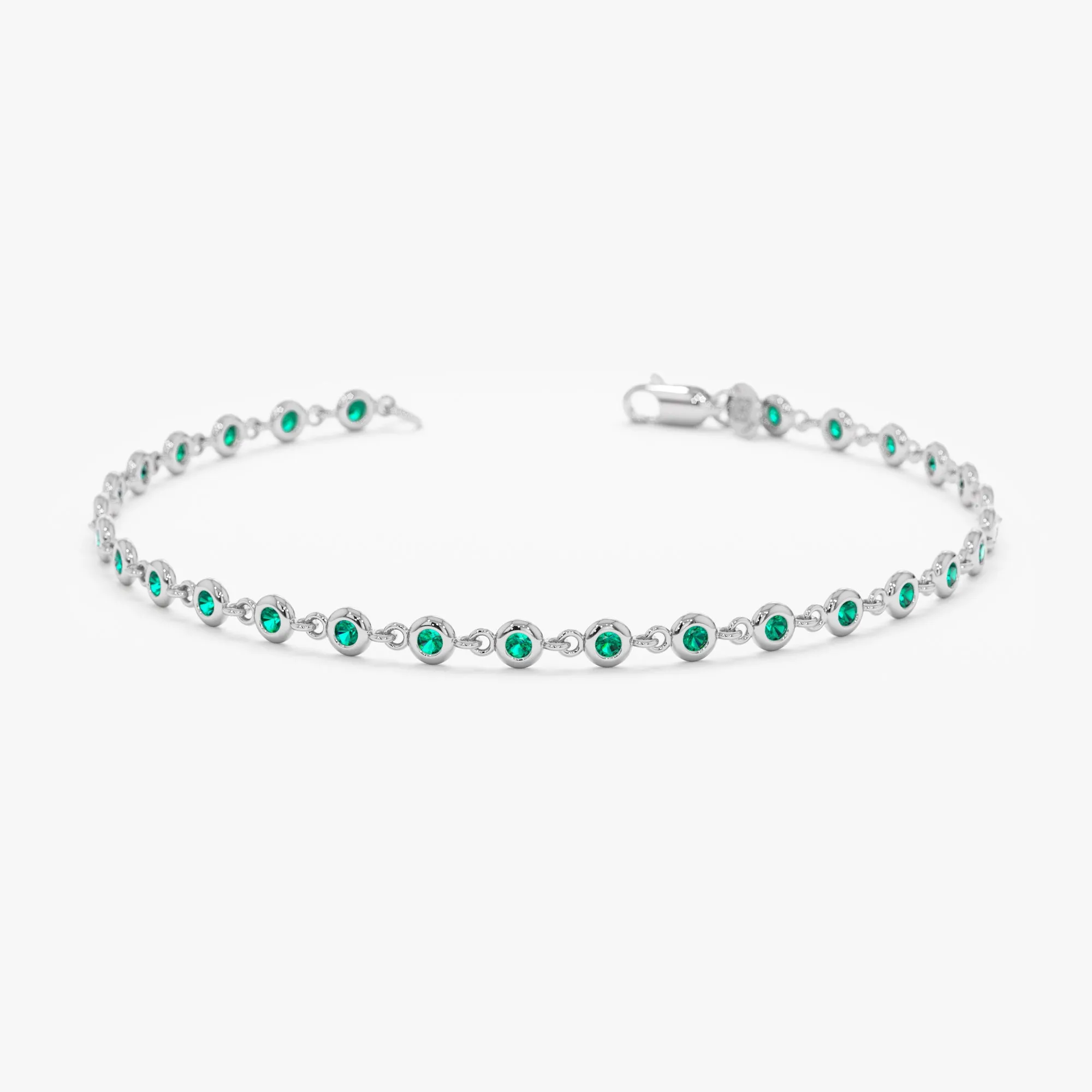 Emerald Tennis Bracelet, Petra SARAHELISE