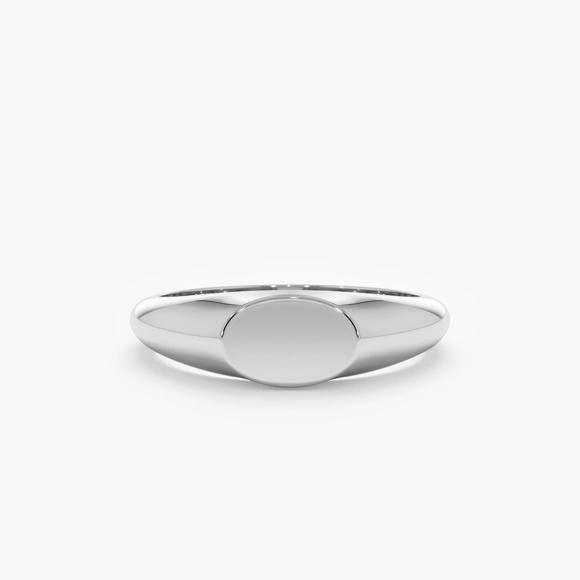 Engravable Oval Signet Ring, Trina SARAHELISE