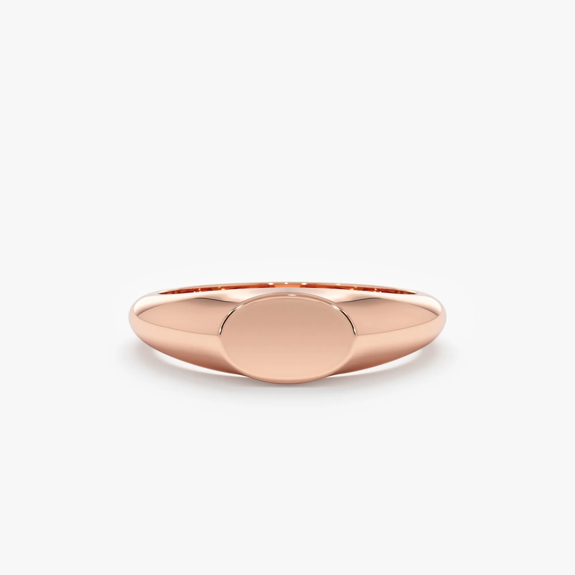 Engravable Oval Signet Ring, Trina SARAHELISE