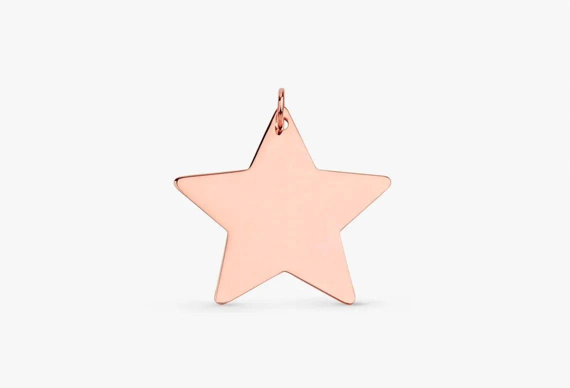 Engravable Star Charm, Stella SARAHELISE