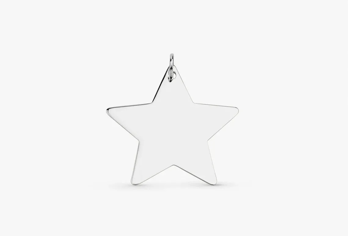 Engravable Star Charm, Stella SARAHELISE