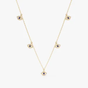 Evil Eye Charms Necklace, Lucille SARAHELISE