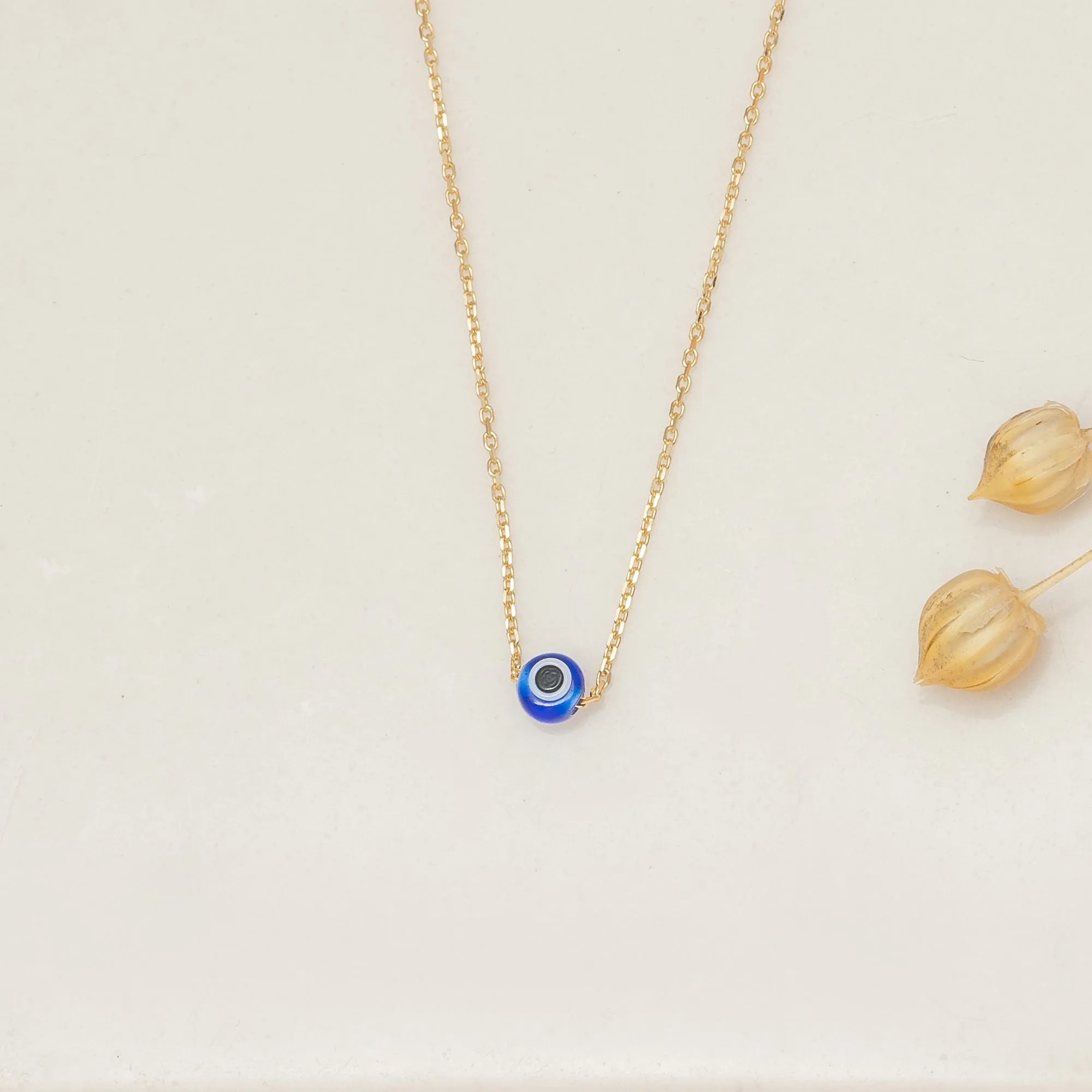 Evil Eye Glass Bead Necklace, Gabriella SARAHELISE
