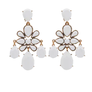 Faceted Chandelier Earrings