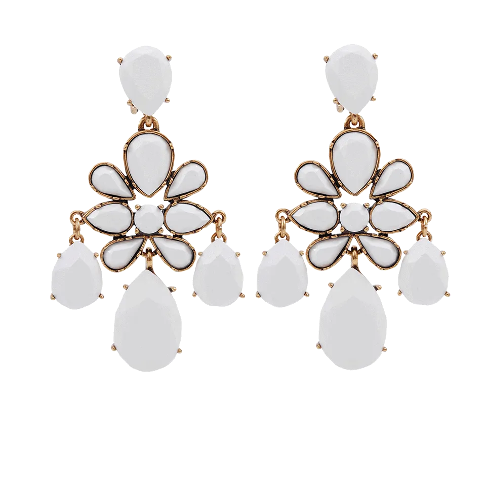 Faceted Chandelier Earrings