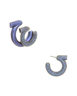 Ferragamo Mismatched Gancini Earrings