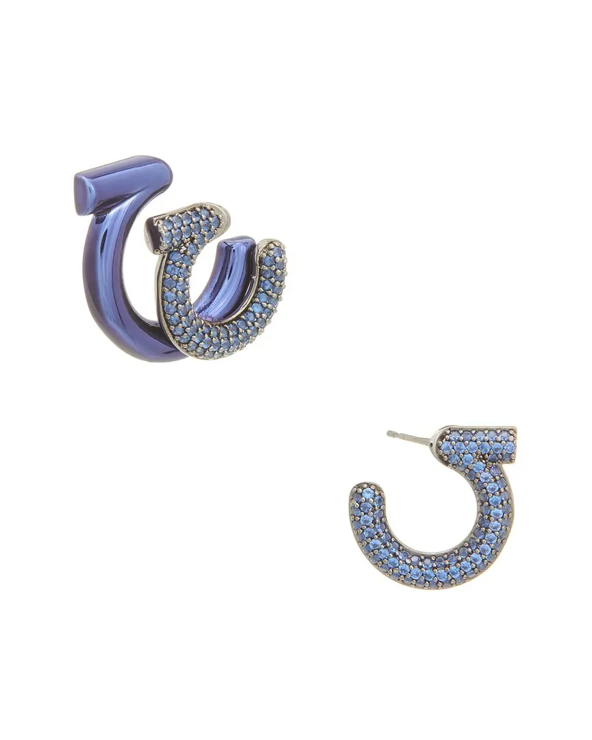 Ferragamo Mismatched Gancini Earrings
