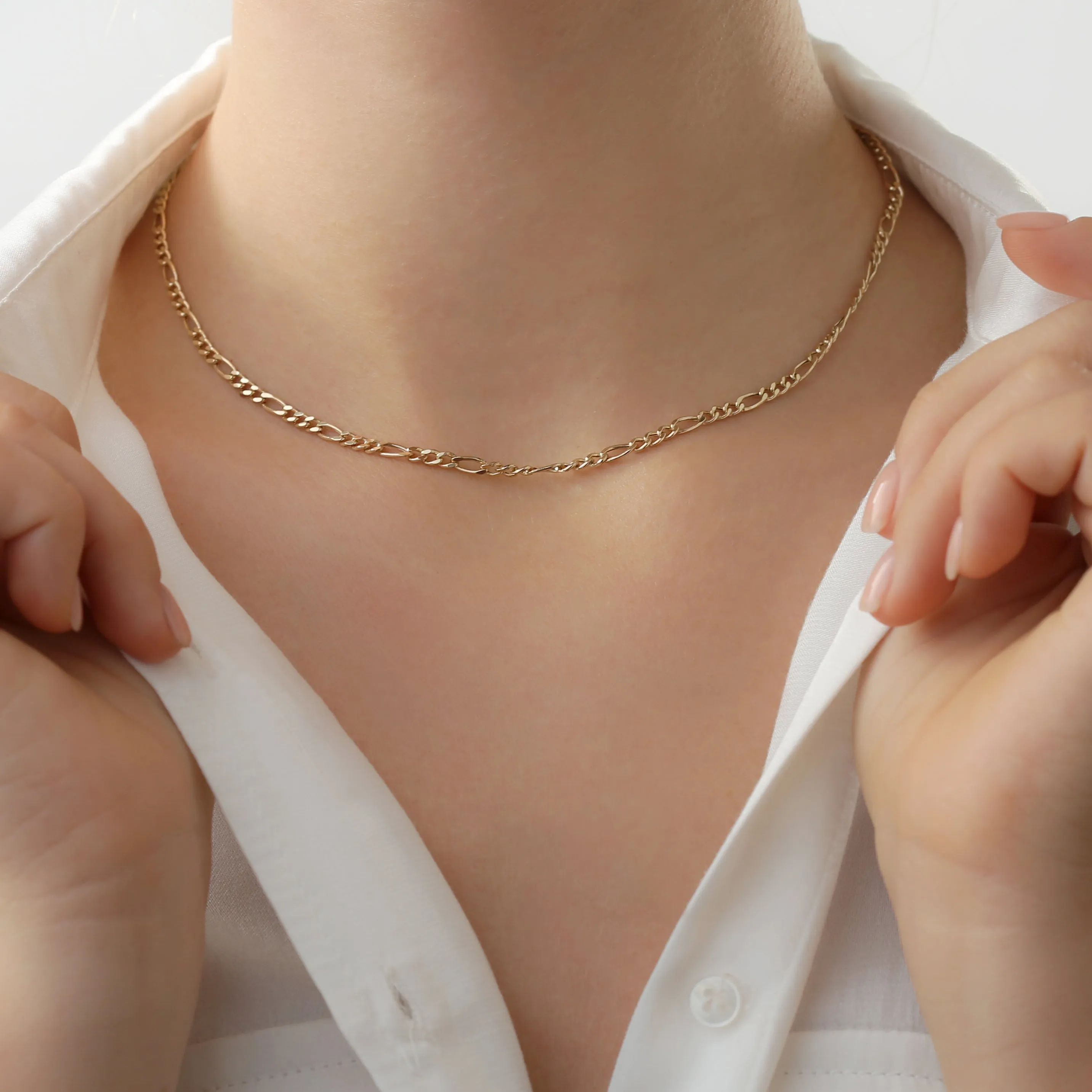 Figaro Chain Necklace, Suzanne SARAHELISE