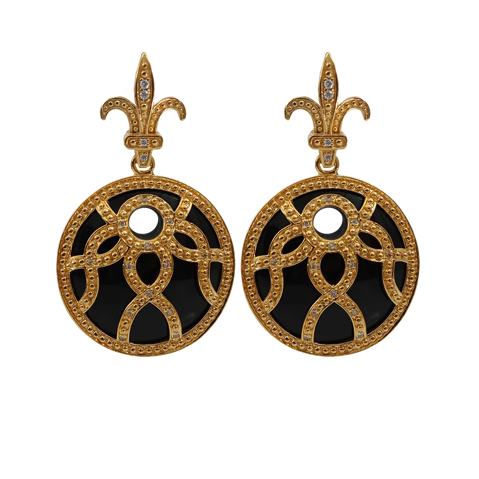 Fleur de lis Resin Earrings