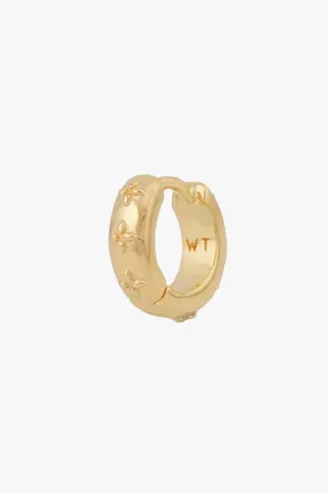 Floral Embrace Huggie Gold Plated Wildthings Collectables