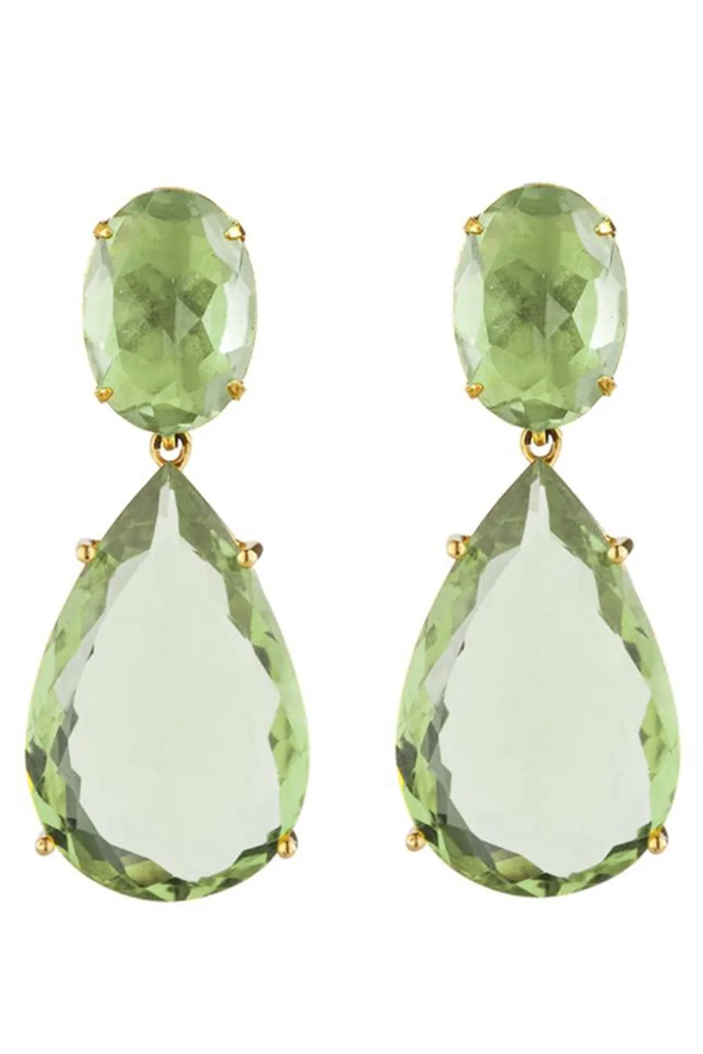 Flourite Pear Drop Earrings