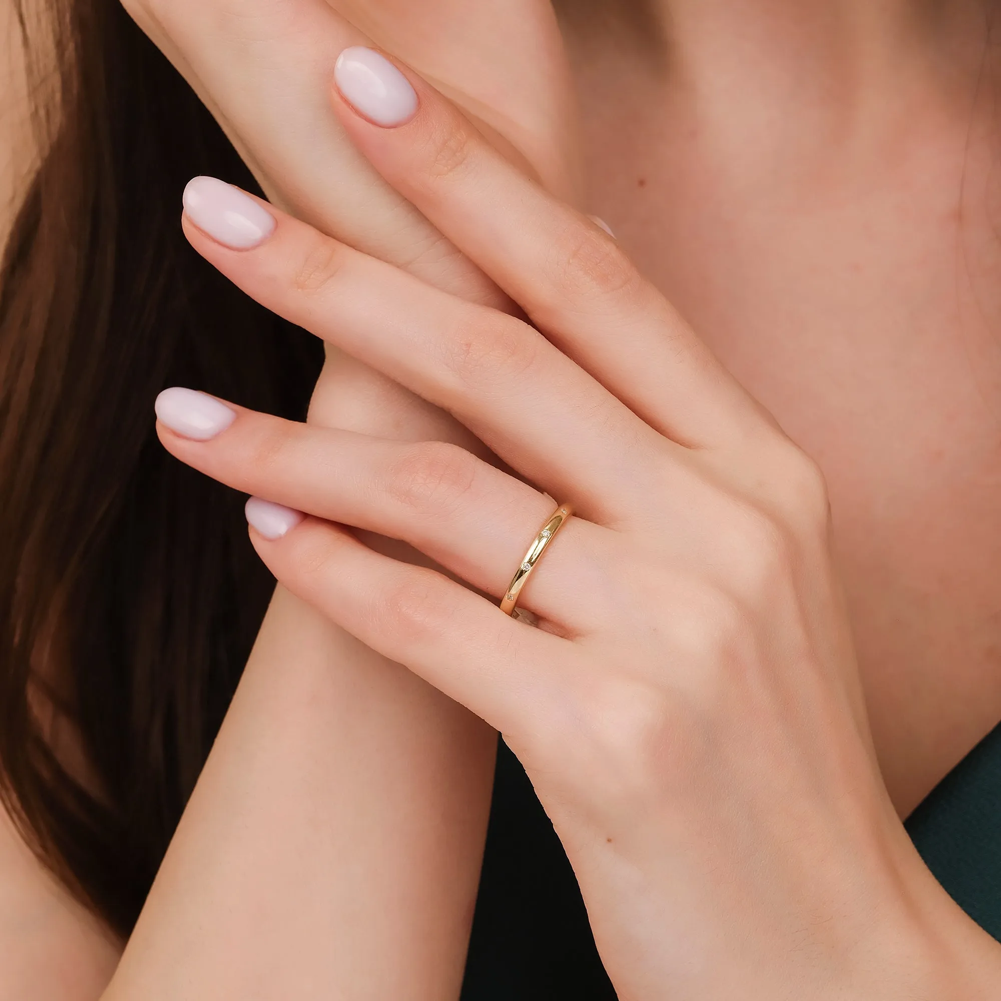 Flush Set Diamond Ring, Reese SARAHELISE