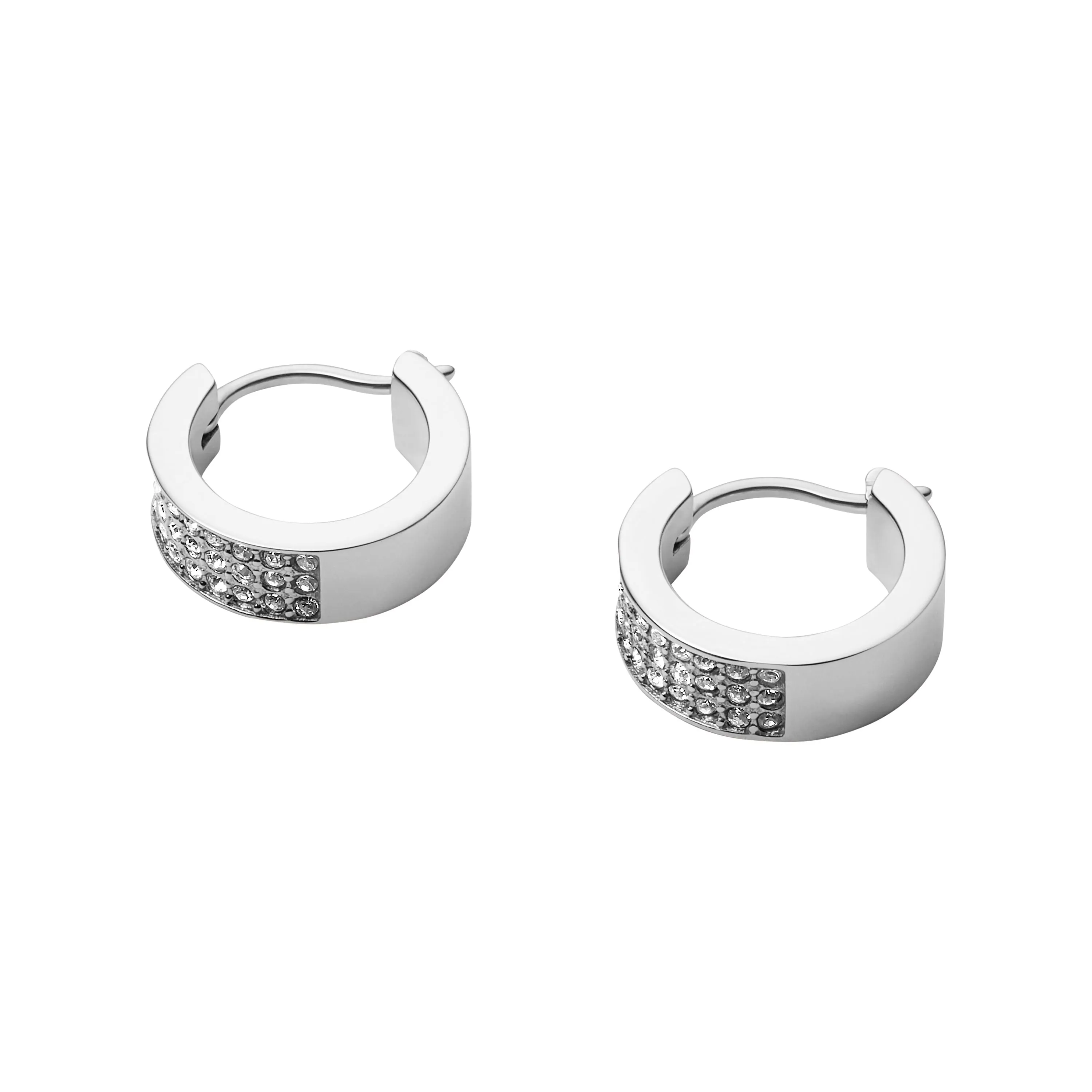 Fossil Women's Stainless Steel Hoop Earrings
