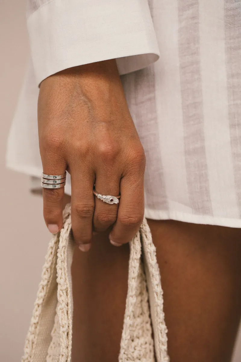 Gaia pinky ring silver Wildthings Collectables