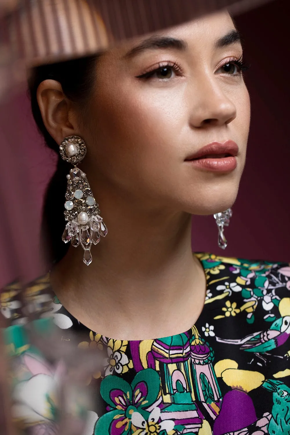 Gala Crystal & Pearl Earrings