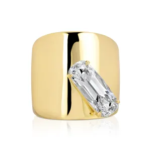 GALAXY RING WITH ELONGATED CUSHION CUT DIAMOND Anita Ko