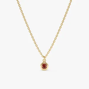 Garnet Charm Necklace, Vienna SARAHELISE
