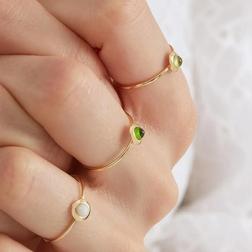 Gems of Cosmo 18K Gold Ring w. Olivine