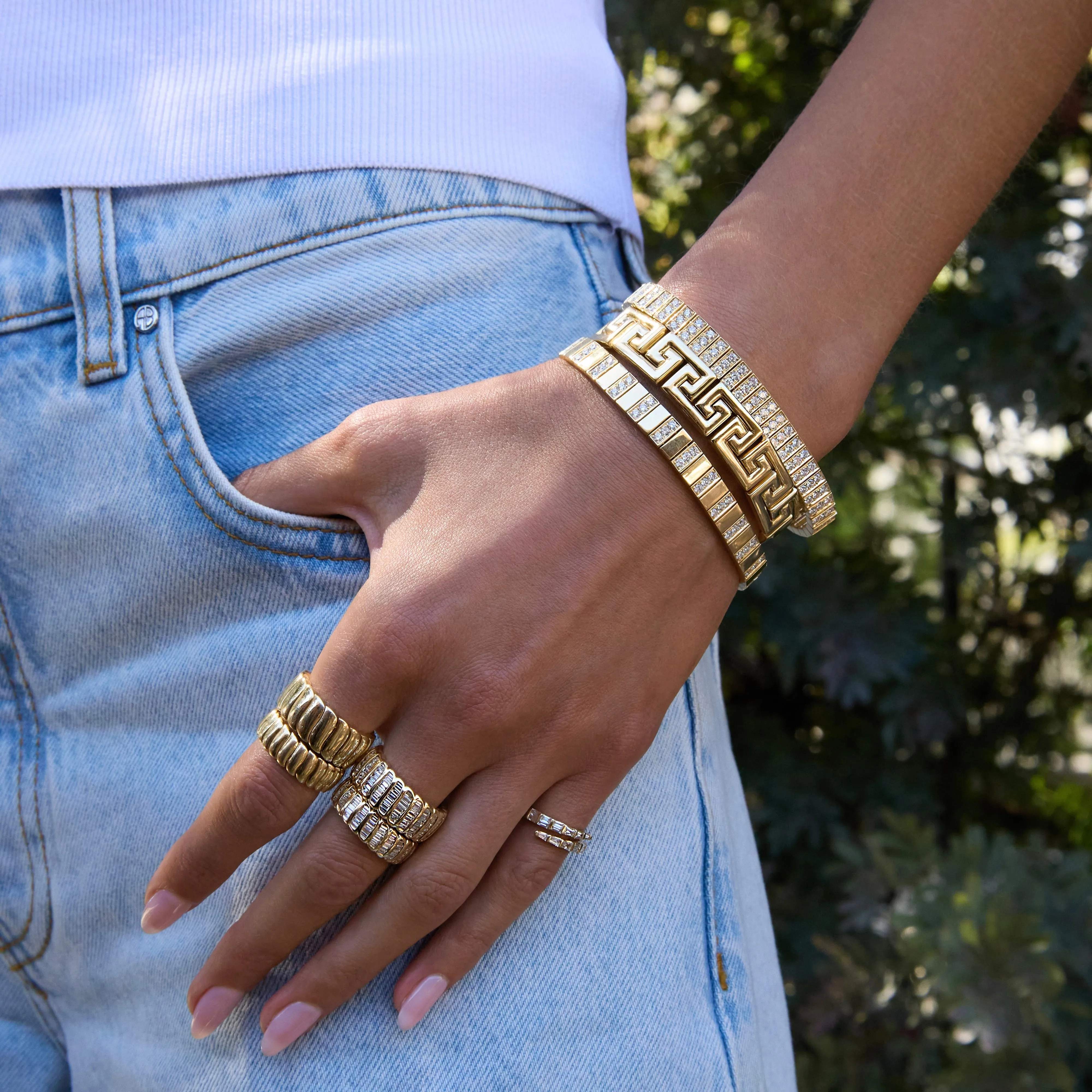 GOLD AND DIAMOND AVERY BRACELET Anita Ko