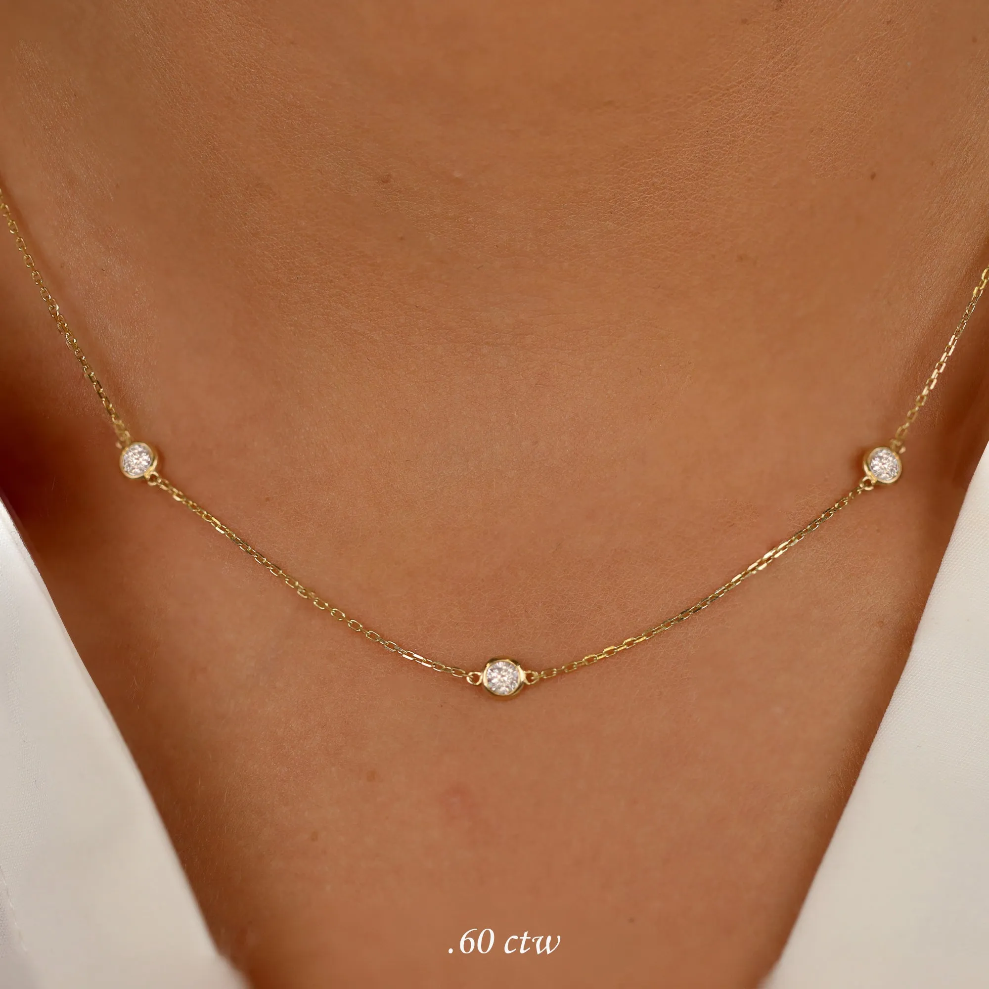 Gold Diamond By The Yard Necklace, Tanya SARAHELISE