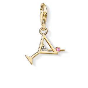 Gold Plated Sterling Silver Thomas Sabo Charm Club Yellow Martini Shiels