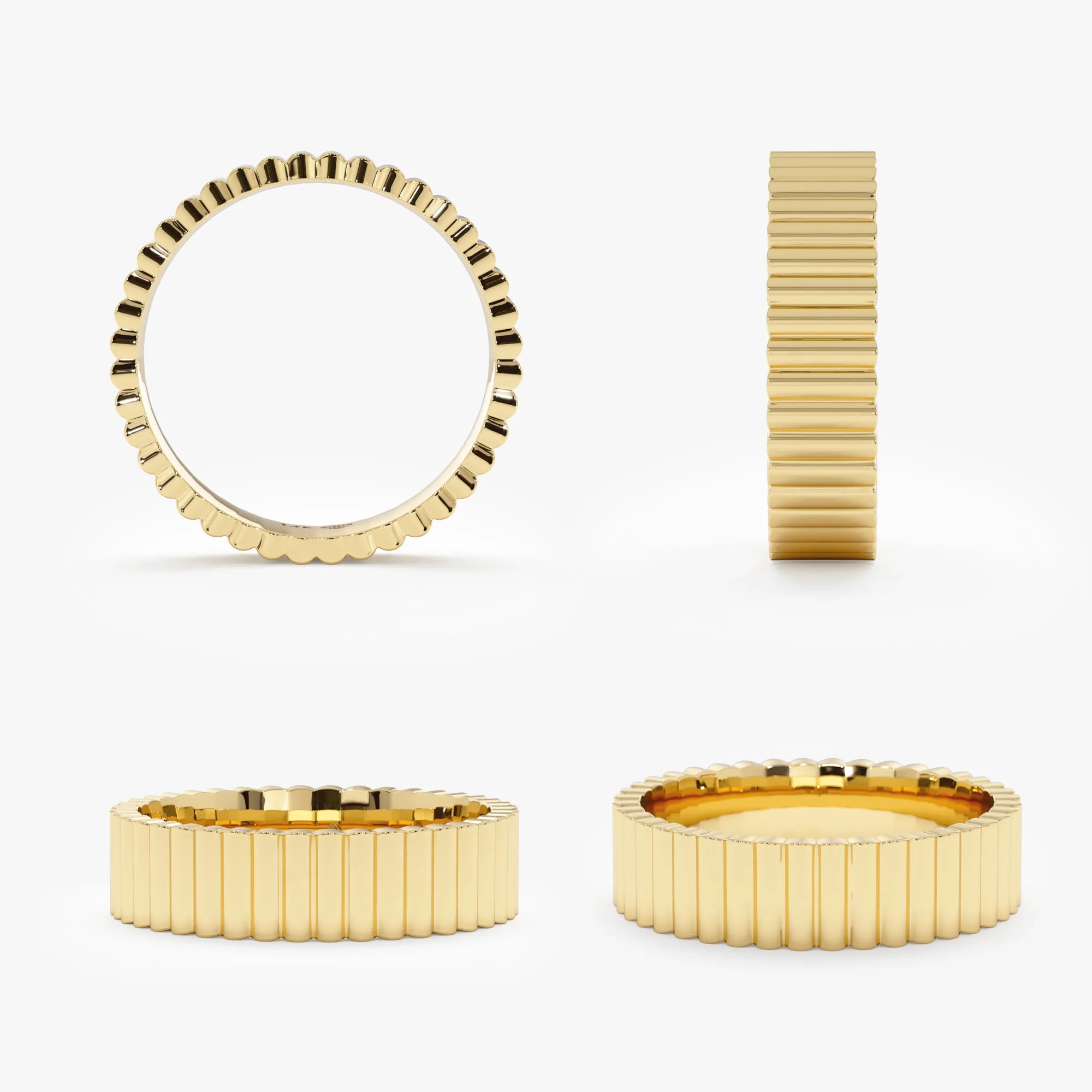 Gold Ribbed Band, Scottie SARAHELISE