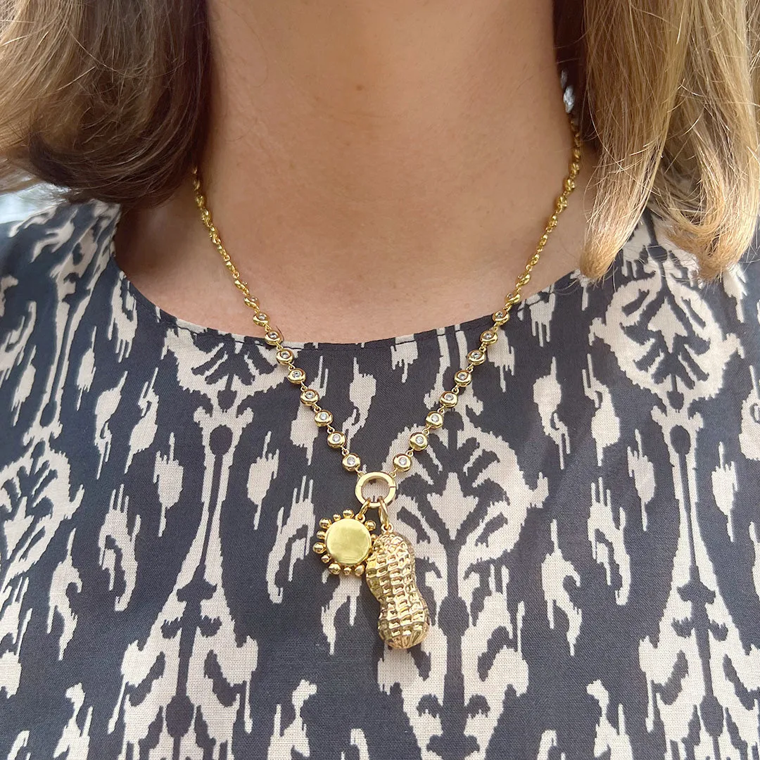 Goldbug Collection Bezel Charm Necklace Croghans