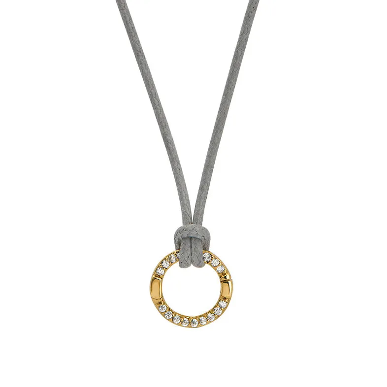 Goldbug Collection Charm Clasp Waxed Cord Necklace Croghans