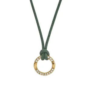 Goldbug Collection Charm Clasp Waxed Cord Necklace Croghans