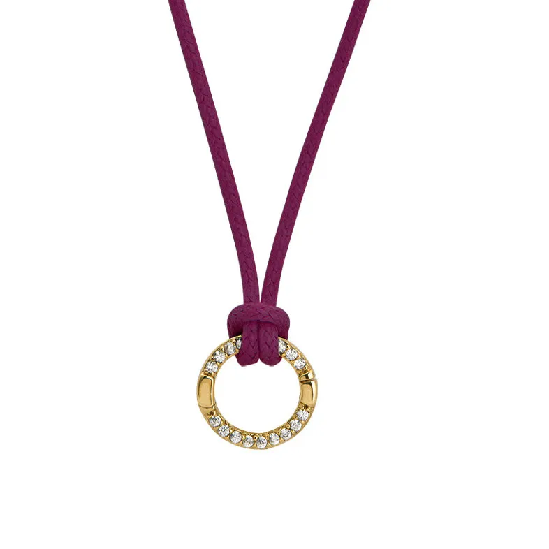 Goldbug Collection Charm Clasp Waxed Cord Necklace Croghans