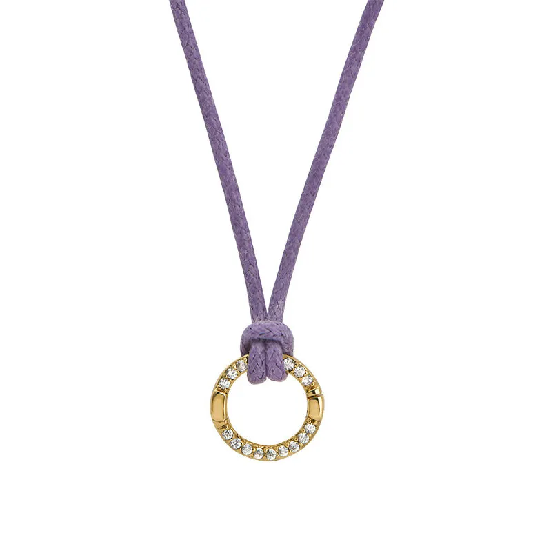 Goldbug Collection Charm Clasp Waxed Cord Necklace Croghans