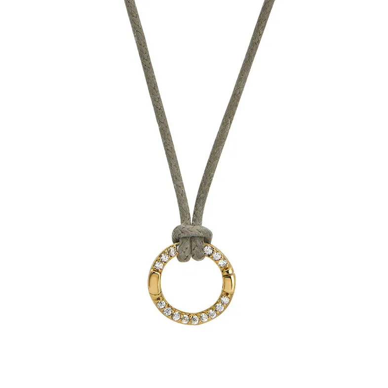 Goldbug Collection Charm Clasp Waxed Cord Necklace Croghans