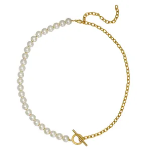 Goldbug Collection Half & Half Toggle Necklace Croghans