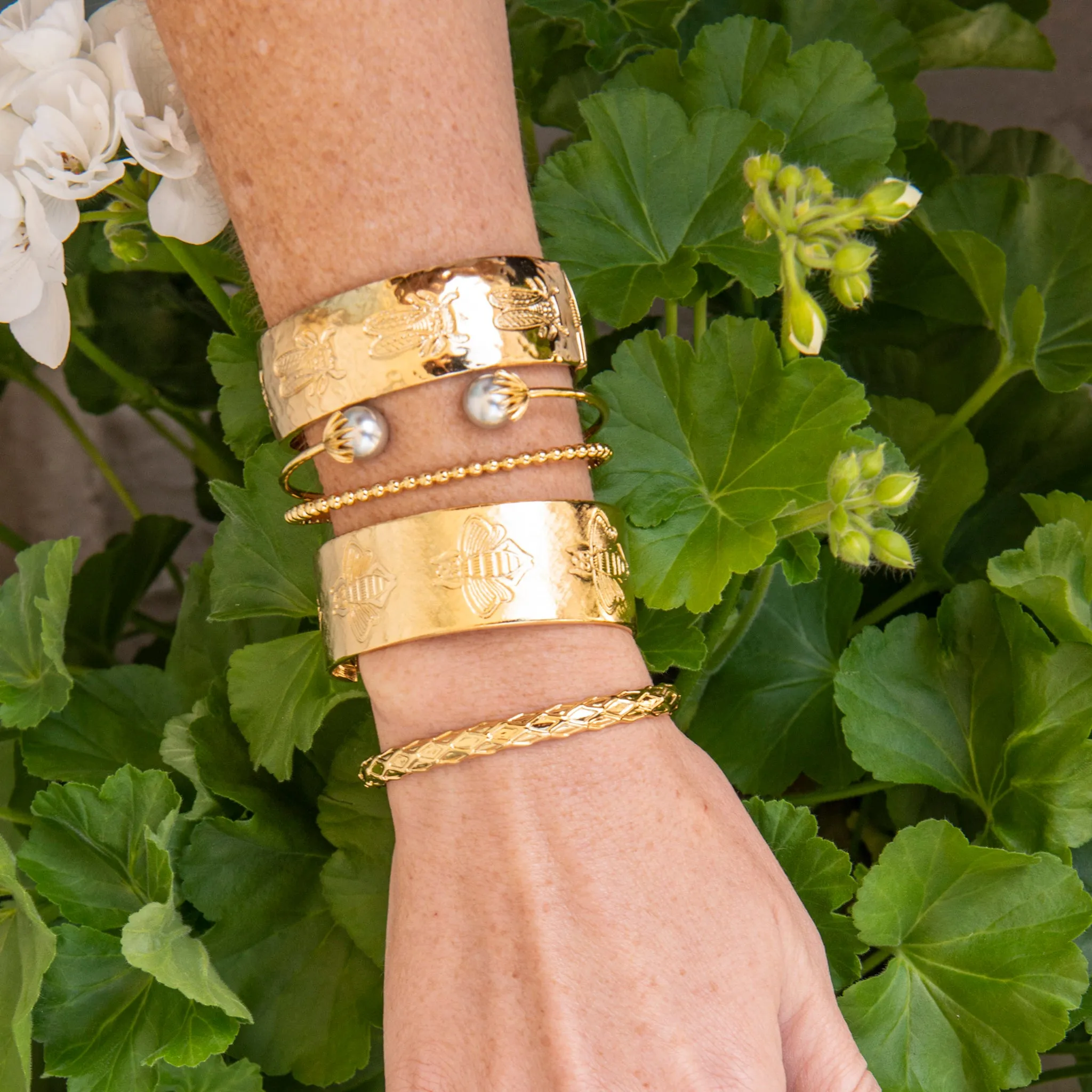 Goldbug Collection Lowcountry Caviar Cuff