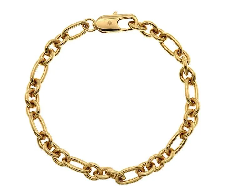 Goldbug Collection Oval & Round Heavy Chain Bracelet