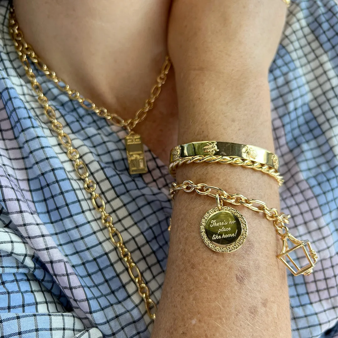 Goldbug Collection Oval & Round Heavy Chain Bracelet