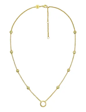 Goldbug Collection Peridot Bezel Charm Necklace Croghans